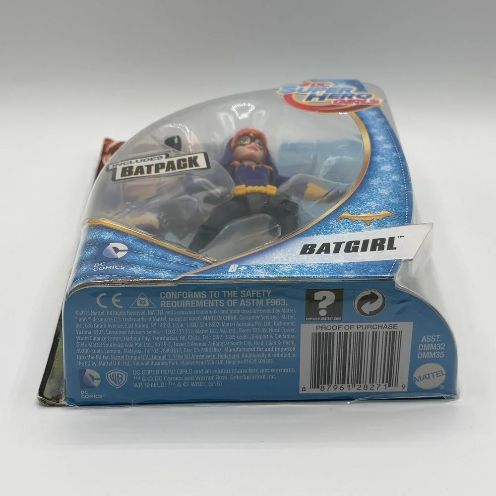 DC Super Hero Girls Batgirl Action Figure Mattel DMM32 Includes Batpack New